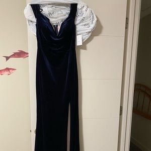 Velvet formal dress